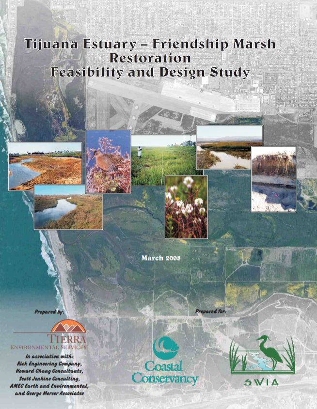 TIjuana Estuary - Friendship Marsh Feasibility and Design Study cover page