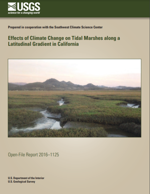 Climate Change Effects on Tidal Marshes cover page