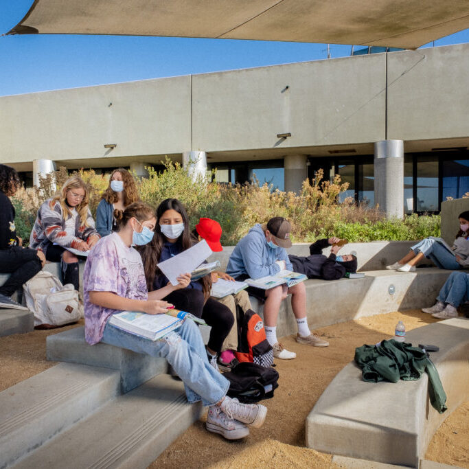 Students participate in an educational class at the Tijuana Estuary Visitor Center