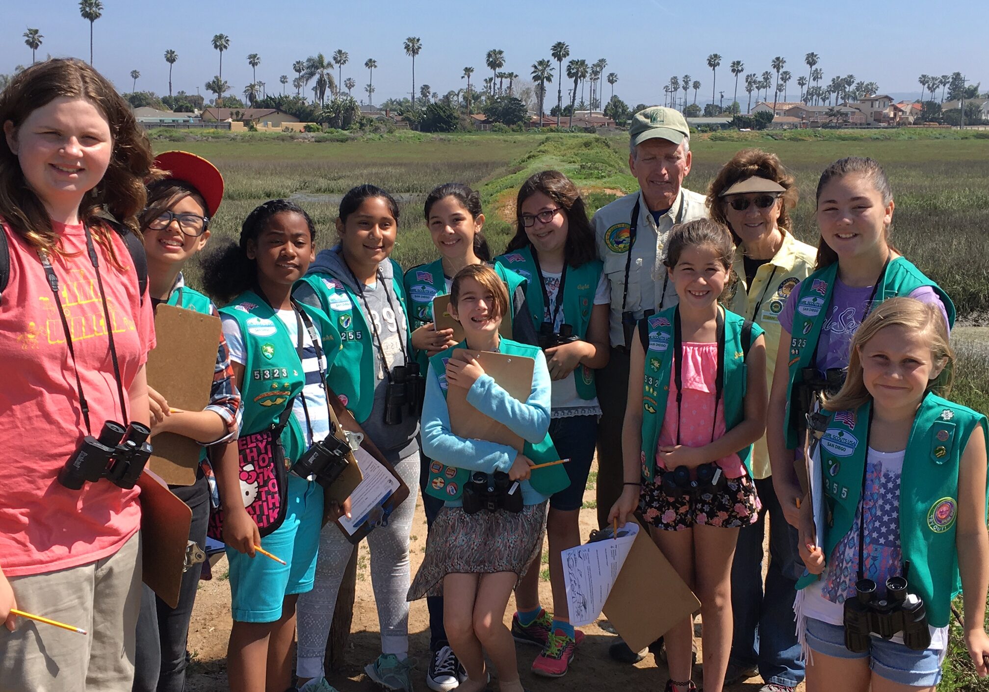 Girl Scout troop visits the Reserve